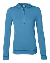 Load image into Gallery viewer, All Sport-Women's Long Sleeve Half-Zip Hooded Pullover-W3002