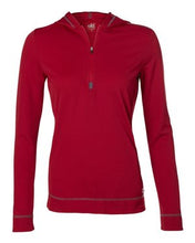 Load image into Gallery viewer, All Sport-Women's Long Sleeve Half-Zip Hooded Pullover-W3002