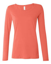 Load image into Gallery viewer, Anvil-Ladies' Semi-Sheer Long Sleeve Scoopneck T-Shirt-399