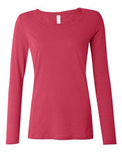 Load image into Gallery viewer, Anvil-Ladies' Semi-Sheer Long Sleeve Scoopneck T-Shirt-399