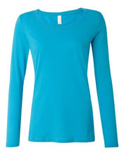 Load image into Gallery viewer, Anvil-Ladies' Semi-Sheer Long Sleeve Scoopneck T-Shirt-399