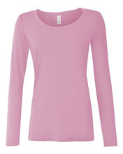 Load image into Gallery viewer, Anvil-Ladies' Semi-Sheer Long Sleeve Scoopneck T-Shirt-399