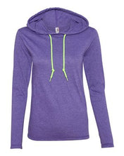 Load image into Gallery viewer, Anvil-Women's Lightweight Long Sleeve Hooded T-Shirt-887L