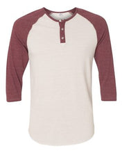 Load image into Gallery viewer, Alternative-Eco-Jersey™ Three-Quarter Sleeve Raglan Henley-1989