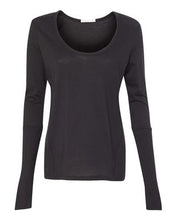Load image into Gallery viewer, Alternative-Women's Satin Jersey Scoopneck Long Sleeve T-Shirt-12528