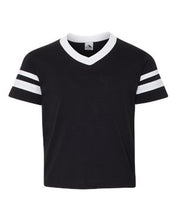 Load image into Gallery viewer, Augusta Sportswear-Youth V-Neck Jersey with Striped Sleeves-361