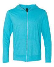 Load image into Gallery viewer, Anvil-Triblend Hooded Full-Zip T-Shirt-6759