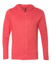 Load image into Gallery viewer, Anvil-Triblend Hooded Full-Zip T-Shirt-6759
