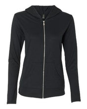 Load image into Gallery viewer, Anvil-Triblend Women's Hooded Full-Zip T-Shirt-6759L