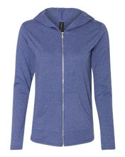 Load image into Gallery viewer, Anvil-Triblend Women's Hooded Full-Zip T-Shirt-6759L