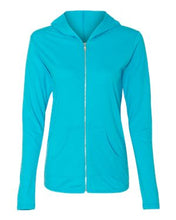 Load image into Gallery viewer, Anvil-Triblend Women's Hooded Full-Zip T-Shirt-6759L