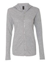 Load image into Gallery viewer, Anvil-Triblend Women's Hooded Full-Zip T-Shirt-6759L