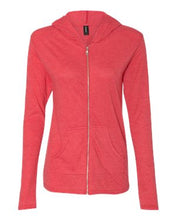 Load image into Gallery viewer, Anvil-Triblend Women's Hooded Full-Zip T-Shirt-6759L