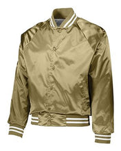 Load image into Gallery viewer, Augusta Sportswear-Satin Baseball Jacket Striped Trim-3610